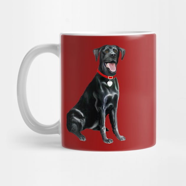 A Happy Black Labrador Retriever - just the dog by Dogs Galore and More